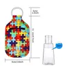 Neoprene Hand Sanitizer Bottle Holder Keychain Bags 30ml Bottles printed wrist key belt With Baseball Keychains