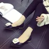 New Arrival Sweet Flowers Shoes Fashion Women Camellia Flower Shallow Mouth Pointed Toe Flat Shoes Lady Dress Shoe