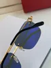 Säljer män Kvinnor Rimless Gold Metal Solglasögon Frame Eyewear Lunettes Fashion Designer Glasögon Högkvalitativa glasögonramar Male och