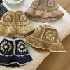 Boinas de mujer, sombrero de cubo de ganchillo, lindas señoras, deportes al aire libre, gorra de pescador para adolescentes, boinas informales de protección solar para primavera y verano