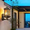 Lámparas de montaje en la pared Flexion de iluminación impermeable a prueba de agua luces de porche retro adecuadas para jardín y luz de entrada clásica de la casa clásica