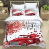 Vintege Car Digital Printing King Size Duvet Cover Set Classic Cars Pattern Comforter Bedding 100% Polyester Bed s