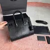 كيس التمساح Sac de Jour Crocodile Fashion Women Leather Luxury Luxury Right Level Counter Counter Acts A0rd#