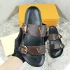 Hoge kwaliteit Designer Slippers dia's sandalen Zomer Flats Sexy echt lederen platform Schoenen Dames Strandschoen 559