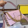 Ontwerper Baguette tas Echte lederen vrouwen Vintage Tote Schoudertassen Luxe handtassen Klassieke koppeling Wallet Fashion Crossbody Portemonnees Handtas Pink J81R#