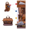 Joyir Men's Mencases Geatic Leather 17 "Sac d'ordinateur portable grande capacité Sacs de messager Business Bureau Male Tote Travel Handbag 210302