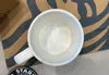 Starrbucks tasses blanches Double ensemble en céramique résistant à la chaleur tasse cadeau tasse à café