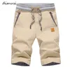 Dimusi Summer Cargo Shorts Mens Casual Elastyczne talia bawełna plażowa męska moda oddychająca odzież Homme 4xl ya869 220715