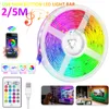 Strings Barra de luz RGB Color Bluetooth USB Controle remoto infravermelho flexível com diodo DC5V TV Backlight adequado para LED homelerado