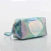 Корпуса Bling Shell Cosmetic Make Bag Organizer Водонепроницаемый цвет Новая мода милая дорожка для хранения 220708