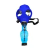 Newest Silicone Gas Mask Smoking Pipe Bong Shisha With Skull Acrylic Bongs Hookah Bubbler Tobacco Tubes Oil Rig Water Pipes