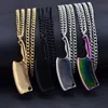 Pendant Necklaces High Polished Stainless Steel Mini Blade Chef Kitchen Knife Necklace For Men Women Hip Hop JewelryPendant
