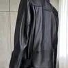 Lautaro automne femmes en cuir moto Biker veste fermeture éclair à manches longues en vrac rouge noir doux simili cuir veste pour les femmes 220815