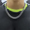 2022 Original Double Layer Cuban Necklace Silver Titanium Steel Metal Men and Women Hip Hop Street Stacked Fashion Jewelry