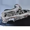 Silver Original 901 en-till-en-struktur B-Key Professional Curved Soprano Saxophone All-Silver Jazz Instrument Saxo Soprano