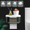 Väggmontering badrum vävnad förvaringslåda punchfree hem levererar telefon rack fall toalett papper hållare vattentät hylla arrangör 220611