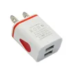 Universal 2.1A 5V LED 2 USB Phone Charger Fast Wall Charging Adapter US/EU Plug-Charger For Samsung For HTC