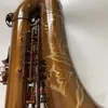 Sassofono tenore retrò Mark 6 Antique Copper Shell Button BB Tenor Saxophone Strumento a legna con accessori