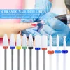 Ensemble de fraises 10 pièces mèches à ongles en carbure de céramique pour enlever le Gel vernis perceuse manucure Machine pédicure 220630