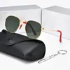 2022 새로운 고전적인 편광 선글라스 여성 디자이너 2022 럭셔리 브랜드 합금 금속 폴라로이드 HD 강화 유리 렌즈 레트로 안경 태양 안경 UV400 3548