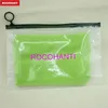 100X personnalisé imprimé noir anneau haut clair givré en plastique sac à fermeture éclair pour Bikini maillot de bain sous-vêtements emballage cadeau 220704