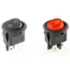 Switch 2pcs Round Rocker 6A ON OFF Push Button 12V 24V 2 Speed Electric Car Power With Light Red Blue Green YellowSwitch