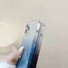 Étuis de téléphone en verre transparent dégradé avec lentille pare-chocs protection pour iPhone 13 12 Pro Max couverture arrière de luxe coque rigide antichoc Anti-chute