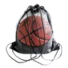 Capa de basquete portátil Mesh Bag de futebol de futebol Backpack Outdoor Vôlei Bolsa de armazenamento de bola 220728