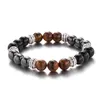 Charme Armbänder Natürliche Hämatit Tigerauge Männer Tiger Für Frauen Elastische Einstellbare Armband JewelryCharm Inte22