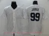 Movie College Baseball porte des maillots cousus 99 AaronJudge Slap Tous les numéros cousus Nom Away Sport respirant de haute qualité9474594