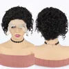 Pixie Cut Bob Wig 13x4 Brazilian Short Curly Lace Front for Black Women Remy Hair Water Wave Transparent Lace Wigs