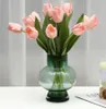 Imitazione di tulipano idratante a mano Fiore finto floreale Decorazioni per fotografia casa soggiorno decorazione bonsai fiori artificiali