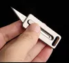 1pcs высшее качество EDC Pocket Knife Высокоуглерое стальное сатиновое лезвие TC4 Титановое сплаво