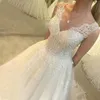 Inne suknie ślubne Sweetheart Pearls z koralikami Sukienka na szyję na zamówienie Made 2022 Slevelss Princess Bridal Ball suknia