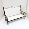 Sublimation MDF Memorial Bench for Desk Decoration Personalized Gloss White Blank Hardboard Love Bench Party Favor FY5421