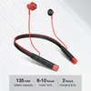 Nya G10 Bluetooth Headphones Läder Neckband Hörlurar Stereo Bass Trådlös hörlurar Headset Sport Hörlurar med MIC