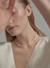 Süßwasser Perle Halskette Temperament Halskette Kshmir Neue Mode Vintage Barock Natürliche Weibliche Perlen Geburtstag Frauen Geometrische