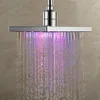 Couleur LED moderne Changement d'eau Glow Square Shape Rain Salle de bain Pays de douche de salle de bain salle de bain Hôtel Baignoire ACCESSOIR
