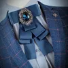 Bow Ties Men British Style Ribbon Bowtie broszka kołnierzyka Pins męskie broszki bluzka damskie akcesoria odzieżowe