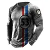 Vintage T Shirts 3d Printed Casual Long Sleeves Men's Loose Oversized T Shirts O Neck Comfort Sweatshirts European Clothes 5xl 220407