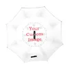 Modèle personnalisé coupe-vent inversé parapluie pluie femmes hommes longue poignée double couche inversé auto-support voiture parapluie Parasol 220608