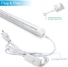 SHOPLED 3ft T8 LED Tube Light Fixture 27W 3510lm 6000K Cool White V Shape Linkable Lights Shop Lysning Lys Takljus för garderob Kök Hall Workbench