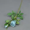 Fleur artificielle 2 fleurs tête bulgare Rose blanc Rose bleu saint valentin décoration de fête à la maison