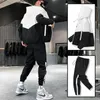 Men's Tracksuits Drop Patchwork Hip Hop Casual Men's Sets Korean St 220823