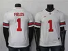 Rare Ohio State Buckeyes Maglie Justin Fields Jersey JK Dobbins Chase Young Fuller Garrett Wilson College Football Jersey Cucita personalizzata