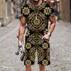 Zestaw T-shirt męskiej Orka na plażę harajuku luksusowy moda Summer Casual Street Tops
