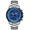 2022 Watch Men Top Brand Luxury Sport Wristwatch Chronograph Military Stainless Steel Wacth Male gift C2