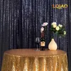 Decoração de festa perfeitamente 4ftx7ft marinho azul lantejoulas de fundo de fundo de pano de fundo Pobooth Cortina de casamento de ouro para decoração de natal/casamento