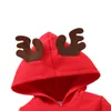 Ensembles de vêtements Bébé Joyeux Noël Vêtements Ensemble Fille Hiver Red Deer Oreille Père Noël Cadeau Cosplay Costume Sweat À Capuche + Culottes Tenues Pour