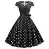 Party Dresses Robe Women Vintage Polka Dot Summer Plus Size Pin Up Print Retro 50s 60s Rockabilly Sundress Vestidos A-LineParty